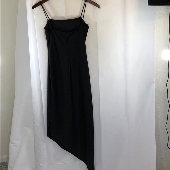 Arianna by Rachel Kay Size 6 Black Slit Dress - Picture 2 of 2